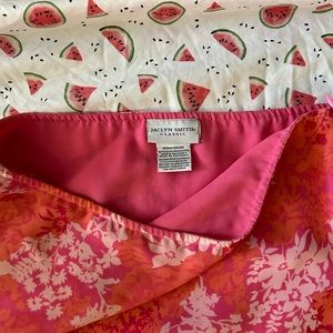 Hawaiian pink long floral skirt medium